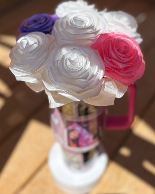 Personalized Cup Bouquet — Eternal Roses — view 3