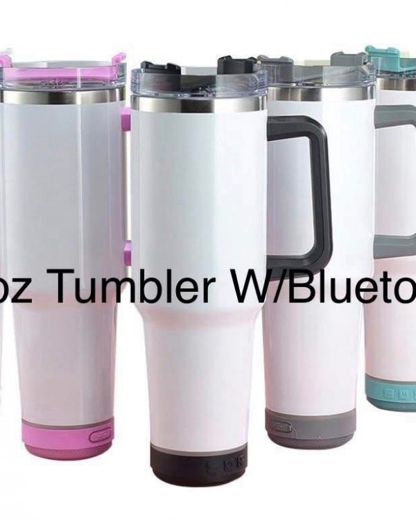 Personalized 40oz Bluetooth Speaker Tumbler — view 2