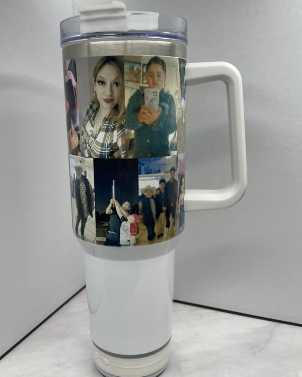 Personalized 40oz Bluetooth Speaker Tumbler
